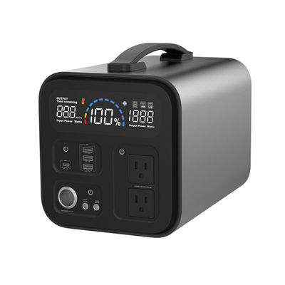 1000W US 24V سیستم برق بادی ایستگاه برق لیتیوم قابل حمل مقاوم در برابر ضربه