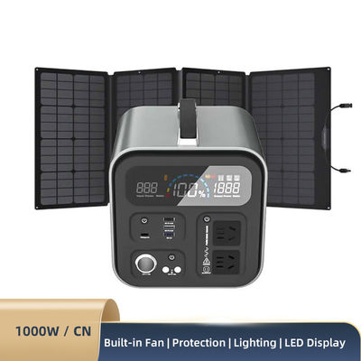 سیستم های خورشیدی نیروگاه لیتیوم قابل حمل 1000W برای ابزار برق